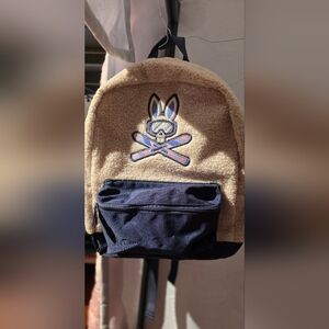 Kids Bunny Skull Backpack - Tan and Black